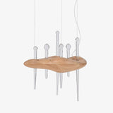 Skyward Thorn Curated Mouth-Blown Frosted Glass – Mouth-Blown Frosted Glass Chandelier