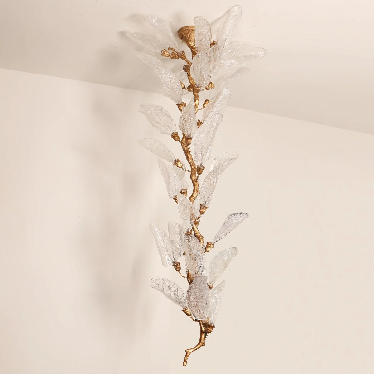 Ramelia Branch Curated Mouth-Blown Frosted Glass – macro detail view #1