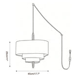 Raphia Curated Iron & Glass Pendant Light – macro detail view