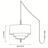 Raphia Curated Iron & Glass Pendant Light – illuminated warm ambiance setting