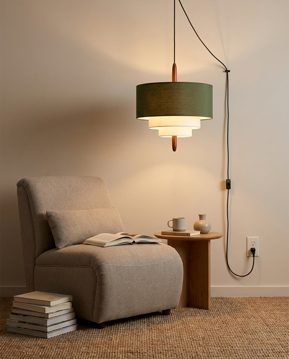 Iron & Glass craftsmanship detail on Raphia Curated Iron & Glass Pendant Light