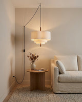 Raphia Curated Iron & Glass Pendant Light – structural canopy joint detail