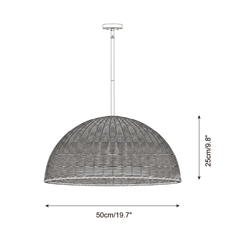 Ravena Curated Solid Brass Pendant Light – illuminated warm ambiance setting