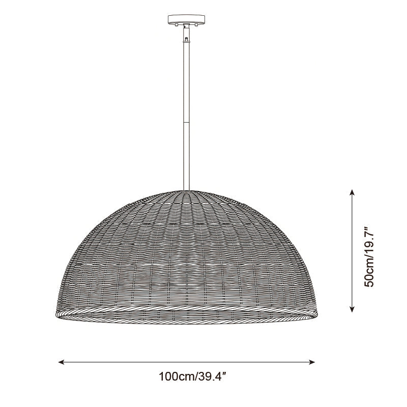 Ravena Curated Solid Brass Pendant Light – handcrafted surface texture