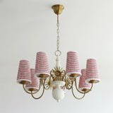 Ravina Curated Solid Brass Chandelier – 7 Heads Dia 80cm x H 48cm  ∅ 31.5 x H 18 finish configuration