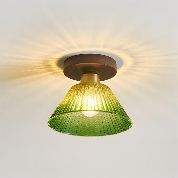 Rayelle Curated Mouth-Blown Frosted Glass Flush