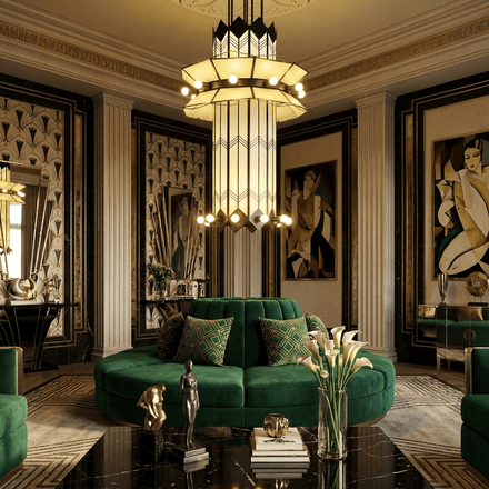 Rayonne Art Deco Pendant Light