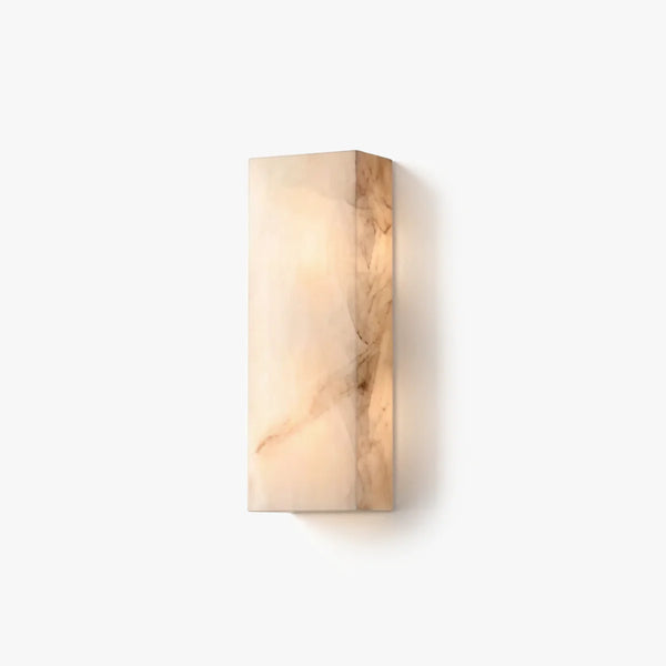 Rectangular Alabaster Wall Sconce