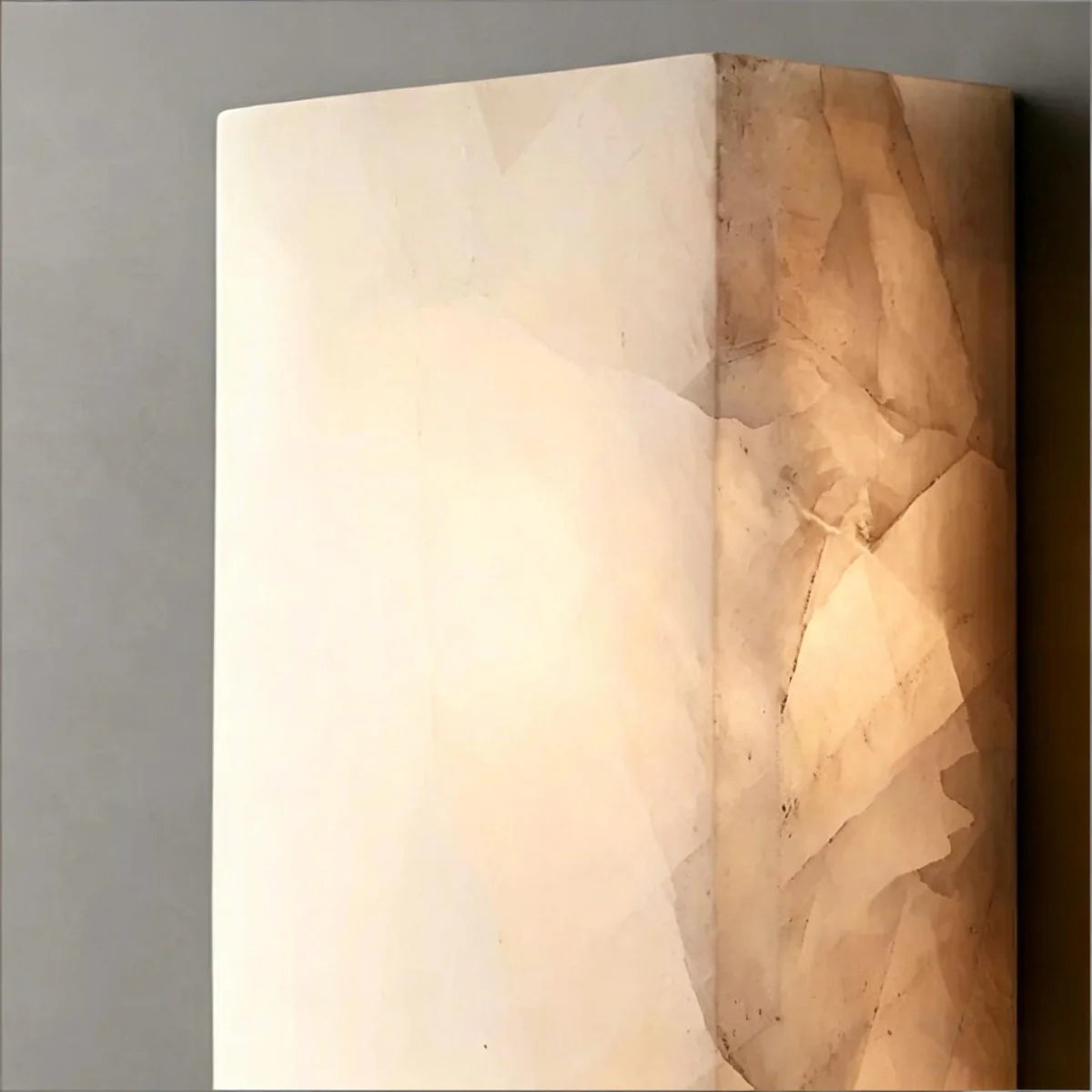 Spanish Alabaster Wall Lamp View 12 | Rectangular Alabaster Wall Sconce | JINSHE | JINSHE