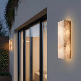 Spanish Alabaster Wall Lamp View 3 | Rectangular Alabaster Wall Sconce | JINSHE | JINSHE