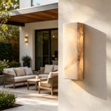 Spanish Alabaster Wall Lamp View 7 | Rectangular Alabaster Wall Sconce | JINSHE | JINSHE