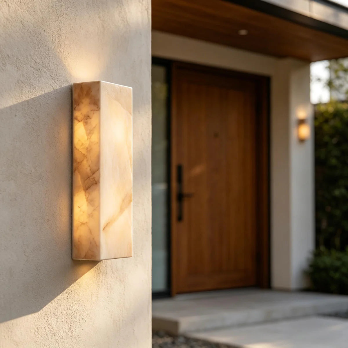 Spanish Alabaster Wall Lamp View 8 | Rectangular Alabaster Wall Sconce | JINSHE | JINSHE