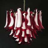 Petala Amber Art Glass Chandelier – macro detail view