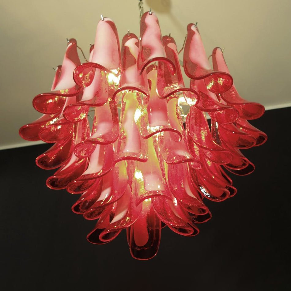 Petala Amber Art Glass Chandelier