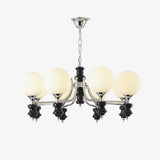 Regal Orb Curated Mouth-Blown Frosted Glass Chan – Mouth-Blown Frosted Glass Chandelier