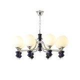 Regal Orb Curated Mouth-Blown Frosted Glass Chan – unlit natural material contrast #1