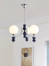 Regal Orb Curated Mouth-Blown Frosted Glass Chan – structural canopy joint detail