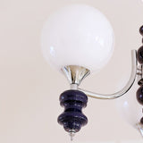 Regal Orb Curated Mouth-Blown Frosted Glass Chan – side angled contour profile