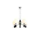Regal Orb Curated Mouth-Blown Frosted Glass Chan – dimensional scale reference #1