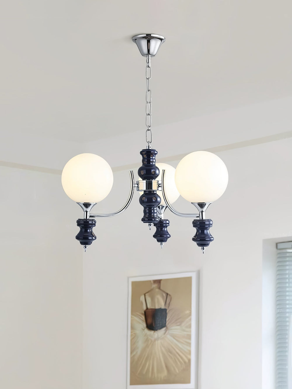 Regal Orb Curated Mouth-Blown Frosted Glass Chan