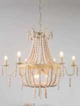 Regas Curated Iron & Glass Chandelier – side angled contour profile