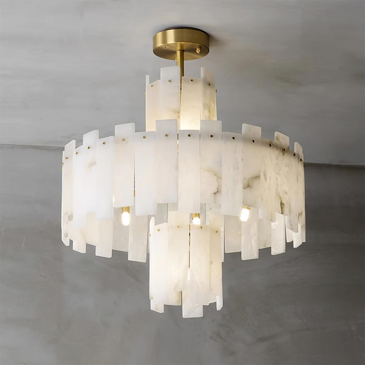 Regina Alabaster Curated Alabaster Chandelier – ∅ 39.3 x H 26.7  Dia 100cm x H 68cm finish configuration