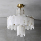 Regina Alabaster Curated Alabaster Chandelier – macro detail view #1