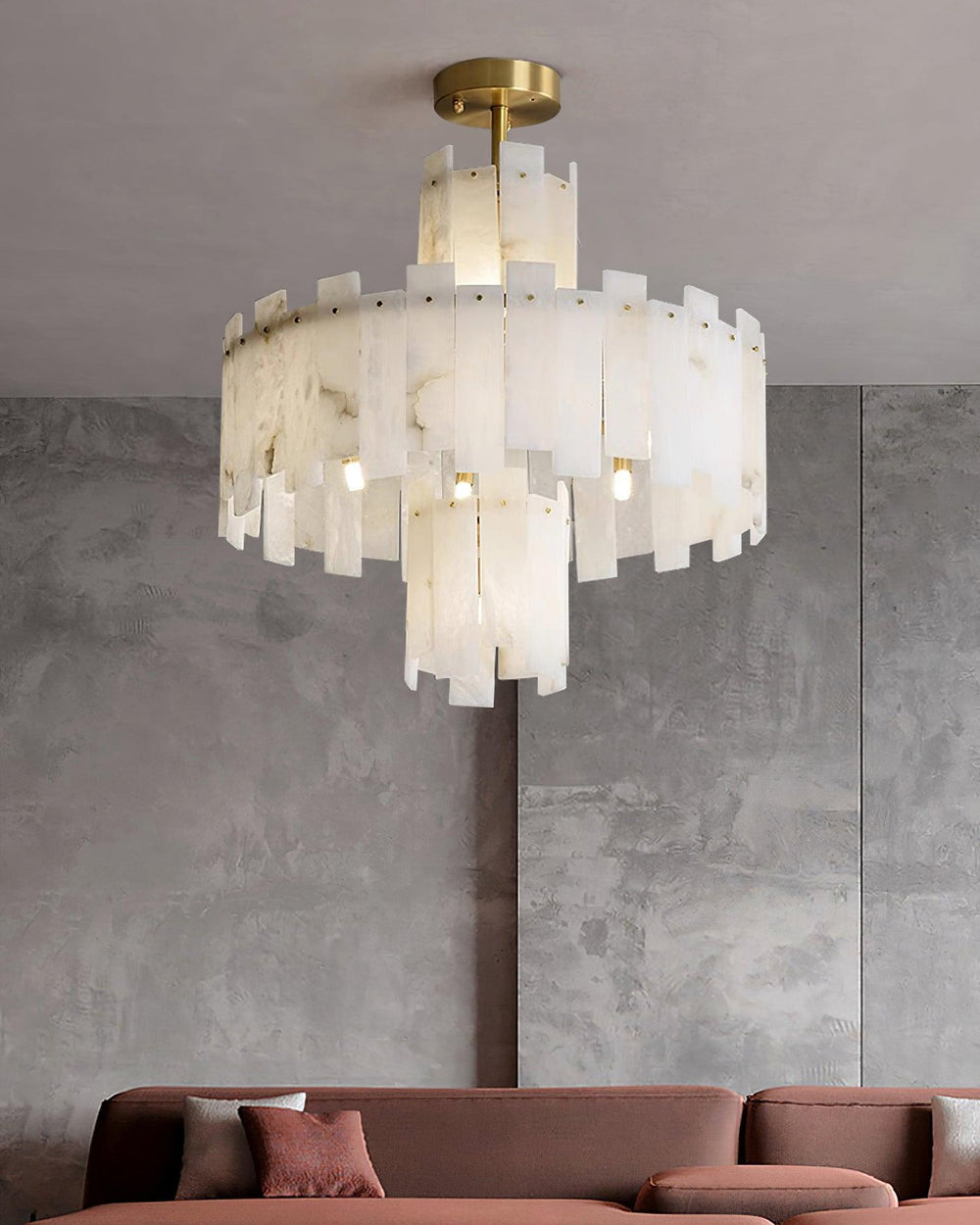 Regina Alabaster Curated Alabaster Chandelier