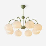 Renee Curated Mouth-Blown Frosted Glass Chandeli – Mouth-Blown Frosted Glass Chandelier