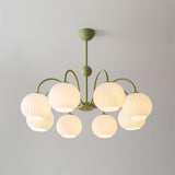 Renee Curated Mouth-Blown Frosted Glass Chandeli – 8 Heads ∅ 33.4 x H 13.7 finish configuration