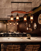 Retro Boat Wood Curated Mouth-Blown Frosted Glas warm illuminated room view