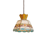 Retro Ketan Curated Amber Art Glass Pendant Ligh – structural canopy joint detail