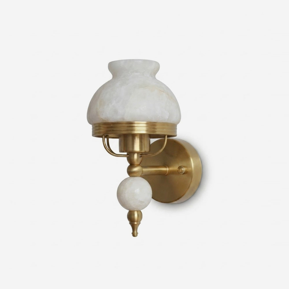 Retro Yuna Alabaster Curated Alabaster Wall Scon – Alabaster Wall Sconce