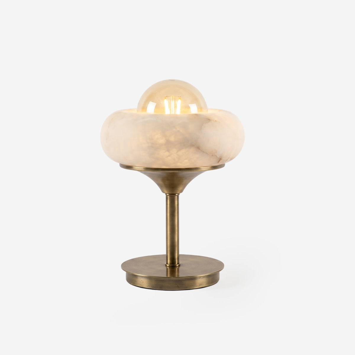 Retrovia Alabaster Curated Alabaster Table Lamp – Alabaster Table Lamp
