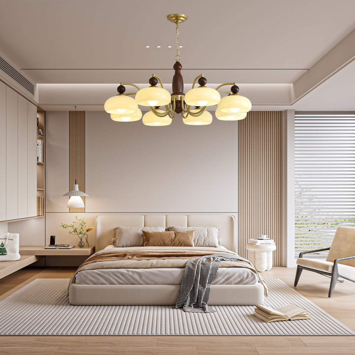 Revival Crown Chandelier – Ambient Illumination in Luxury Interior Setting View 5