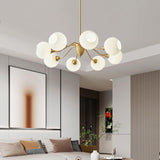 Ribbed Glass Ball Curated Mouth-Blown Frosted Gl – side angled contour profile