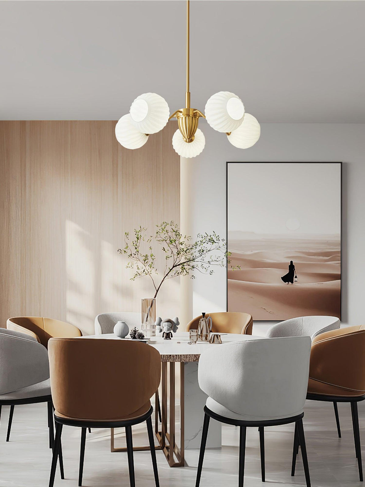 Ribbed Glass Ball Curated Mouth-Blown Frosted Gl – architectural ceiling profile