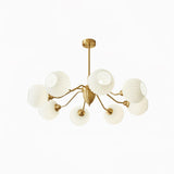 Ribbed Glass Ball Curated Mouth-Blown Frosted Gl – 8 Heads ∅ 39.4 x H 9.8  Dia 100cm x H 25 finish configuration