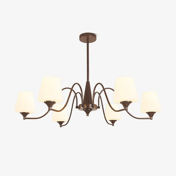 Ridge Curated Mouth-Blown Frosted Glass Chandeli