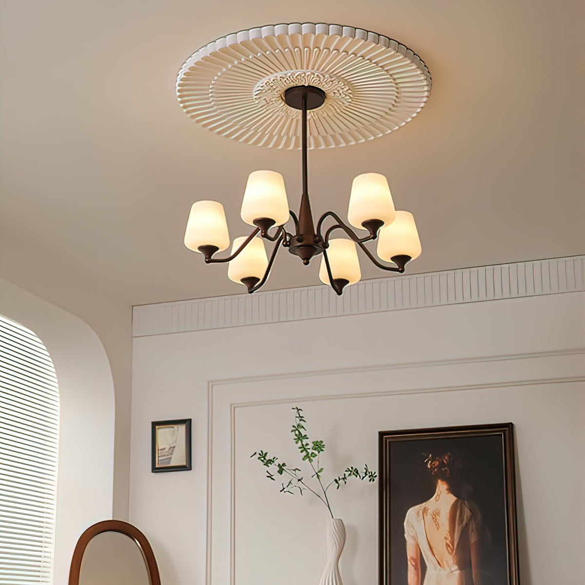 Modern Ridge Chandelier – Ambient Illumination in Luxury Interior Setting View 14