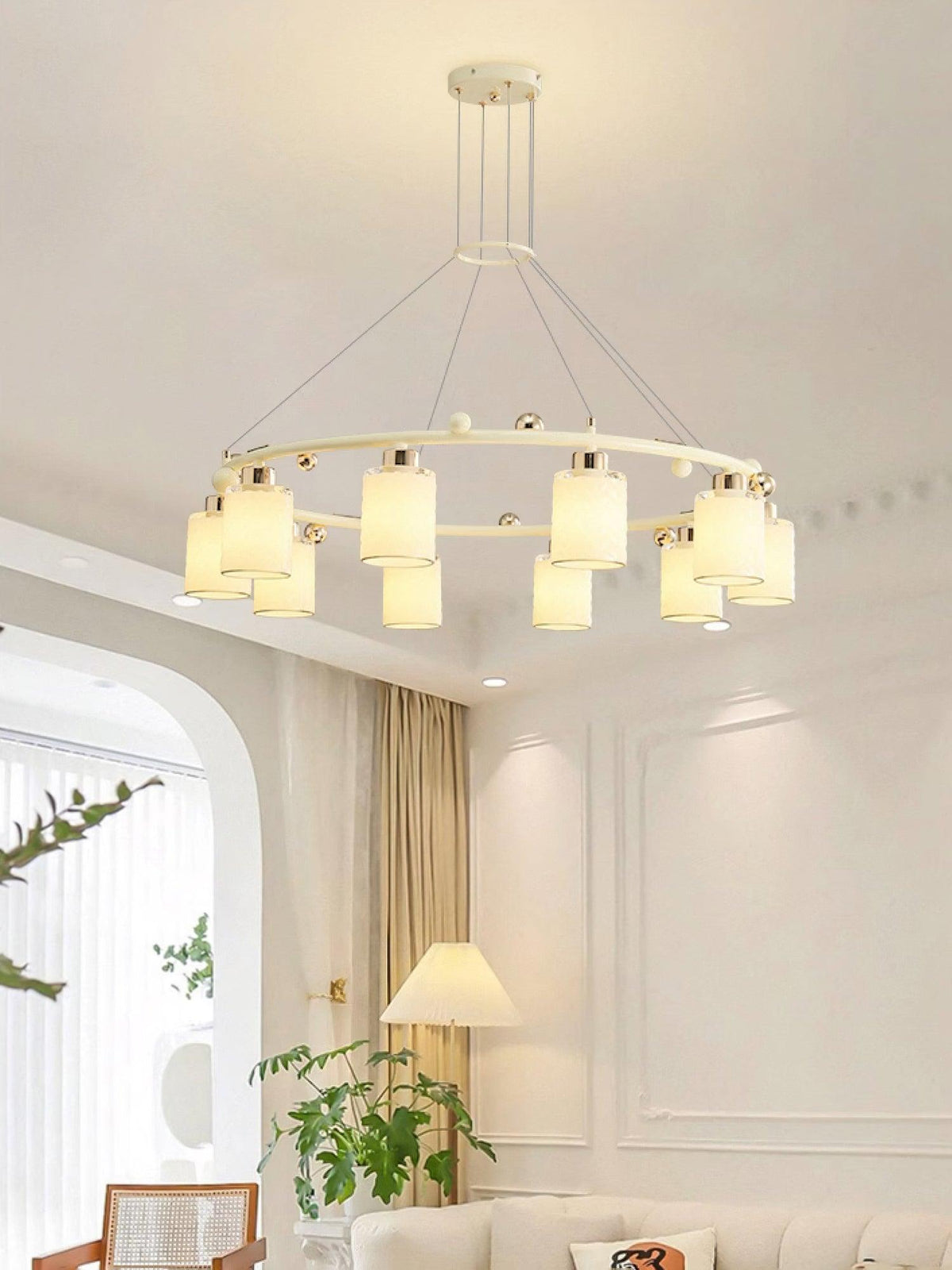 Ring Glass Cup Curated Mouth-Blown Frosted Glass – architectural ceiling profile