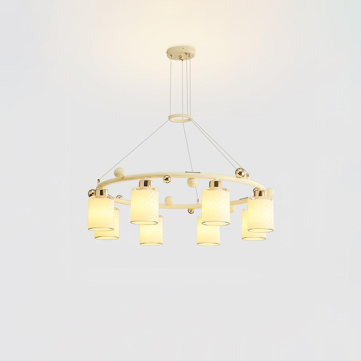 Ring Glass Cup Curated Mouth-Blown Frosted Glass – architectural ceiling profile #1