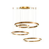 Ring LED Curated Optical Acrylic Chandelier – macro detail view #1 #2