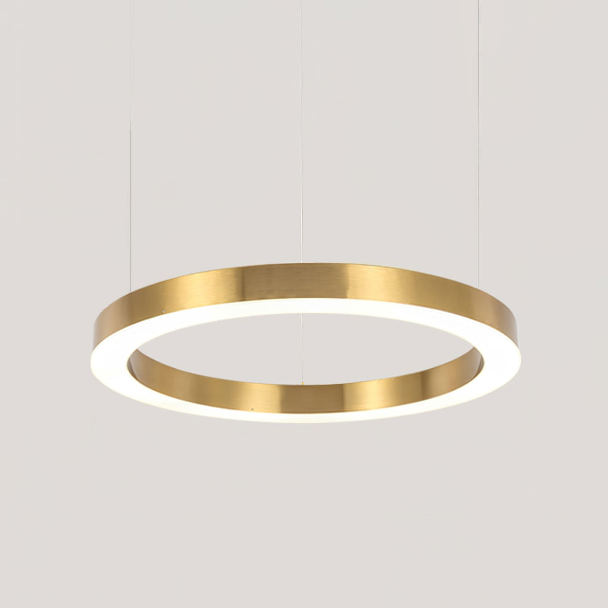 Ring LED Curated Optical Acrylic Chandelier – structural canopy joint detail #1