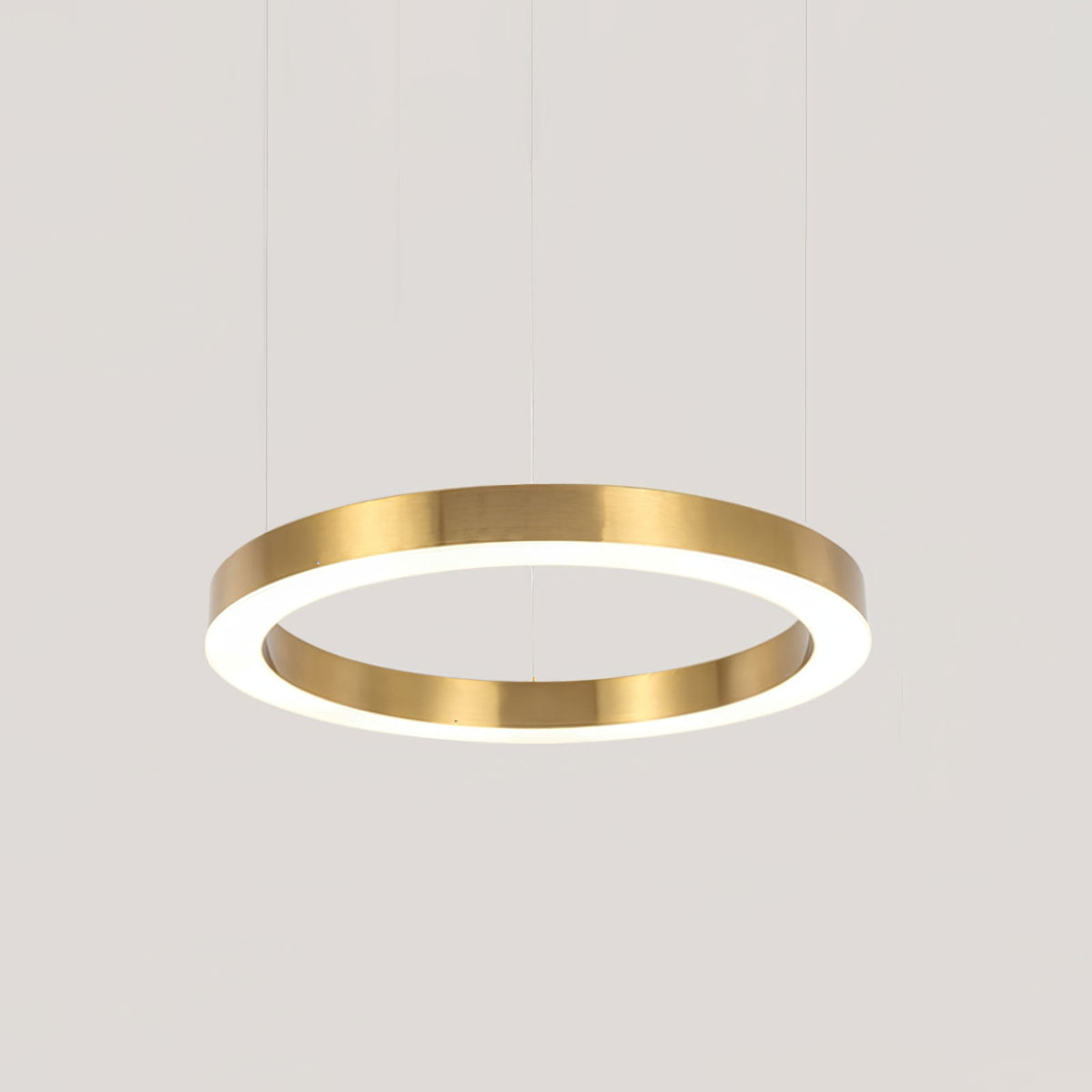 Ring LED Curated Optical Acrylic Chandelier – dimensional scale reference #1