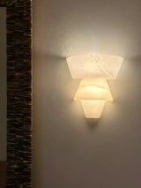 Spanish Alabaster Wall Lamp View 3 | Rinkle Wall Lamp | Spanish Alabaster | JINSHE | JINSHE