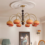 Ripe Persimmon Curated Mouth-Blown Frosted Glass – unlit natural material contrast