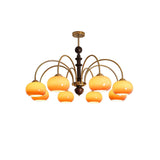 Ripe Persimmon Curated Mouth-Blown Frosted Glass – 8 heads ∅ 43.3 x H 23.6 finish configuration