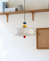 Mouth-Blown Frosted Glass craftsmanship detail on Rivolo Orbit Curated Mouth-Blown Frosted Glass P