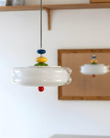 Rivolo Orbit Curated Mouth-Blown Frosted Glass P – illuminated warm ambiance setting
